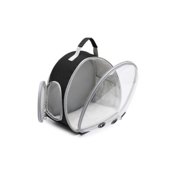Clear Bubble Pet Carrier Backpack Black Gray Travel Hiking Outdoor Adventures - Picture 9 of 9